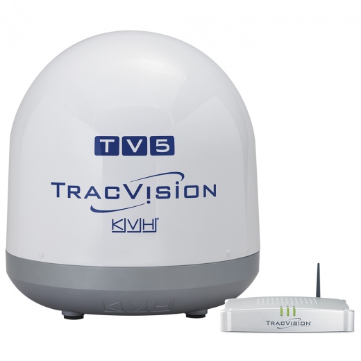 Kvh Tracvision Tv5 W/Ip-Enabled Tv-Hub & Linear Universal Quad-Output Lnb W/Manual Skew