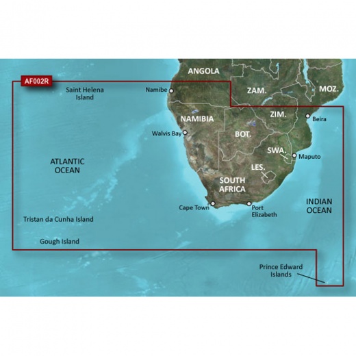 Garmin Bluechart G3 Vision HD - VAF002R - South Africa - MicroSD/SD