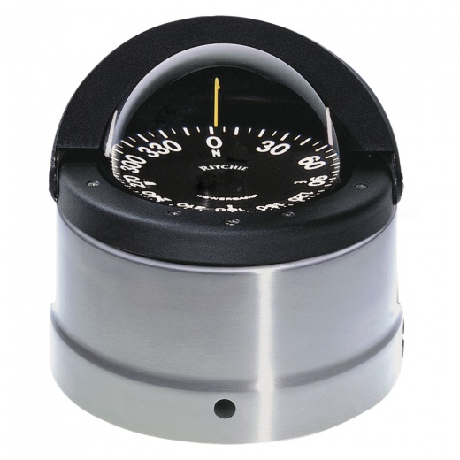 Ritchie Dnp-200 Navigator Compass - Binnacle Mount - Polished Stainless Steel/Black