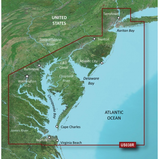 Garmin Bluechart® G3 Vision® Hd - Vus038r - New York - Chesapeake - Microsd™/Sd™