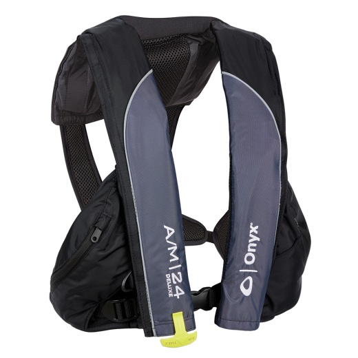 Onyx A/M-24 Deluxe Auto/Manual Inflatable Pfd - Black - Adult Universal