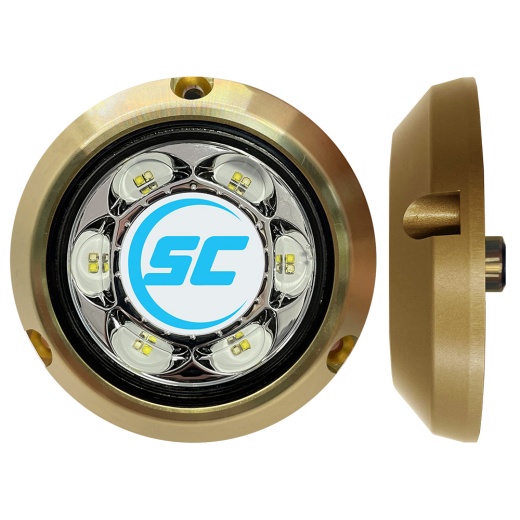 SC3 Series Blue/White Bronze Surface Mount Underwater Light