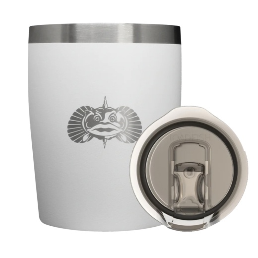 Toadfish Non-Tipping 10Oz Rocks Tumbler - White