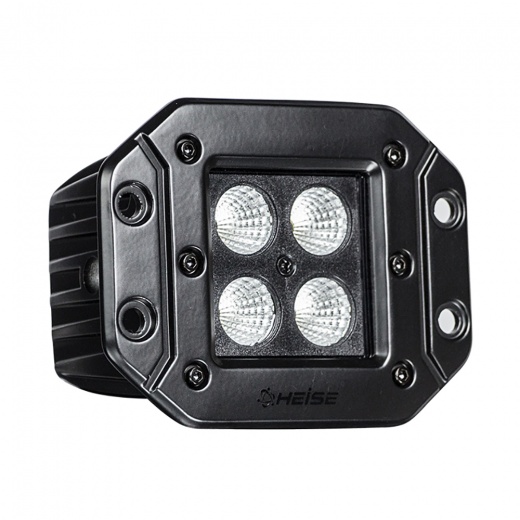 Heise Blackout Led Cube Light - Flush Mount - 3"