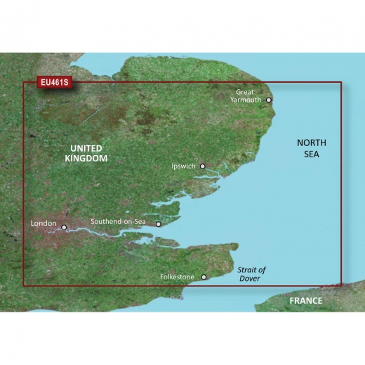 Garmin Bluechart G3 Vision HD - VEU461S - Thames Estuary - MicroSD/SD Card