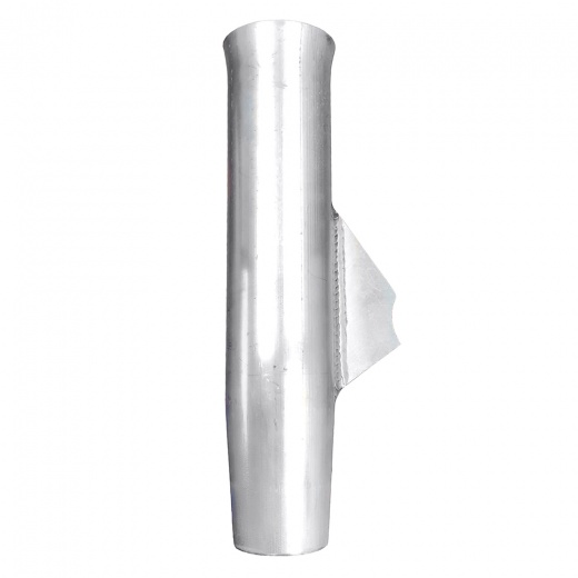 Tigress Weld On Aluminum Flared Rod Holder W/Blade Mill Finished 10"