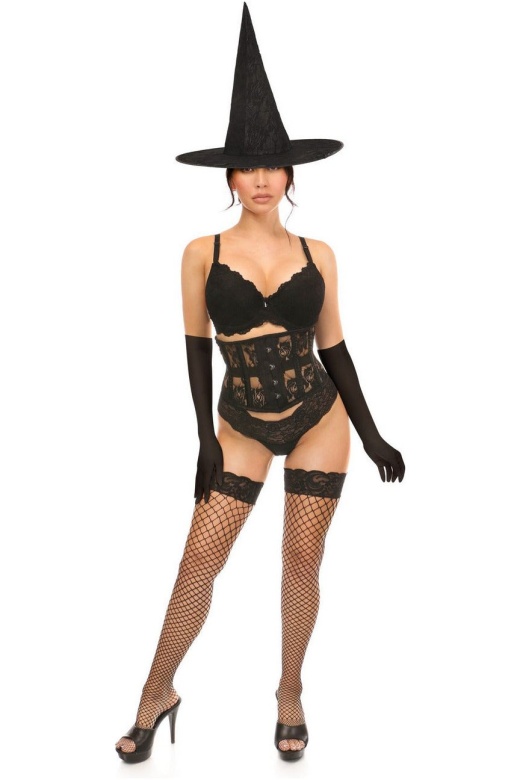 Lavish 3 Pc Daring Witch Corset Costume