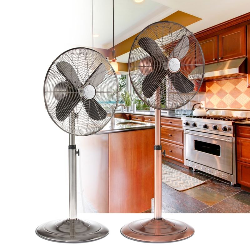 Floor Fan - Adjustable Height - Copper