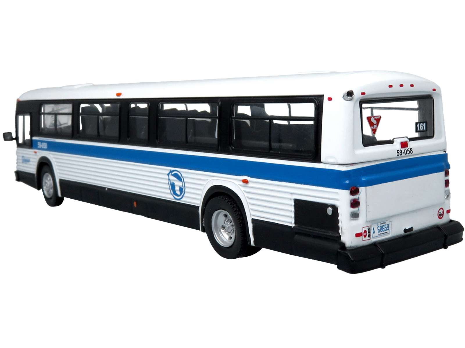1989 Mci Classic Transit Bus Stm Montreal "161 Van Horne" 1/87 Diecast