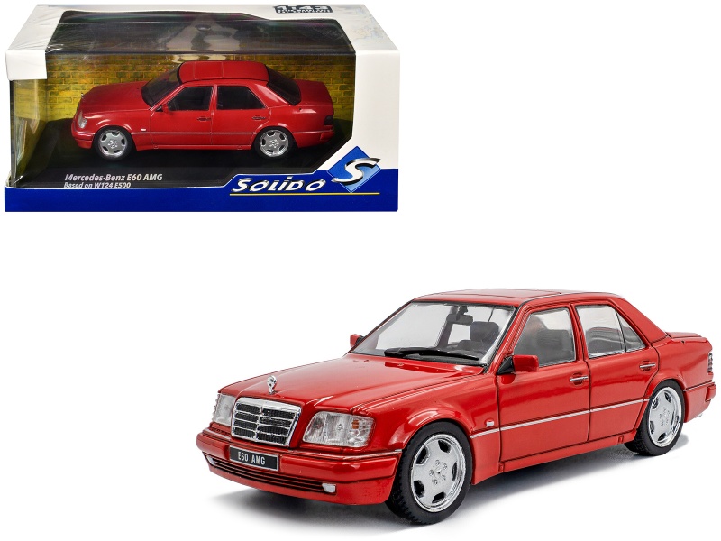 1994 Mercedes-Benz (W124) E60 Amg Signal Red 1/43 Diecast Model Car By Solido