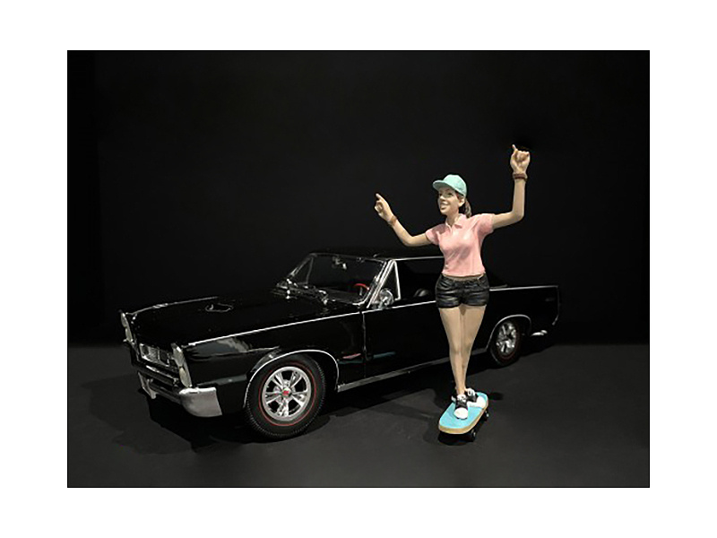 Skateboarder Figurine Iv For 1/18 Scale Models By American Diorama