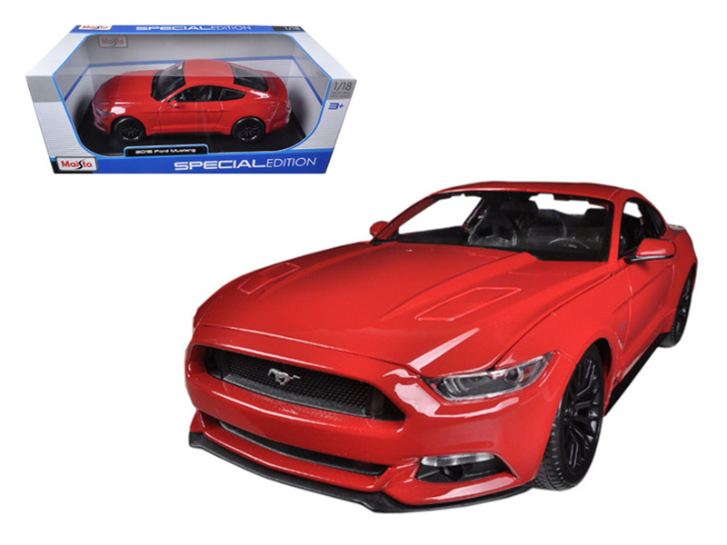 2015 Ford Mustang Gt 5.0 Red 1/18 Diecast Model Car By Maisto