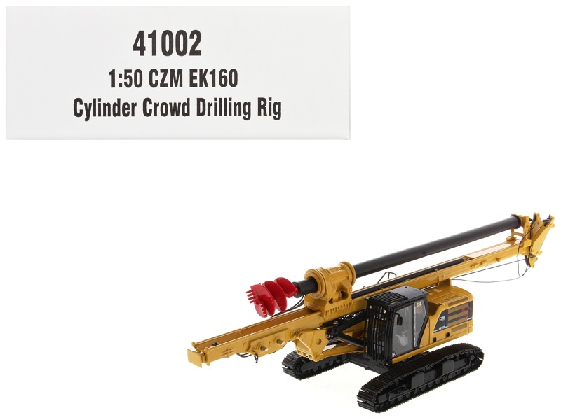 Diecast Masters CZM EK160 Cylinder Crowd Drilling Rig Yellow 'High Line' Series 1/50 Diecast Model