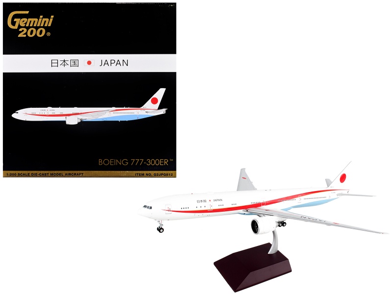 Boeing 777-300ER Commercial Aircraft Japan Air Self-Defense Force (JASDF) Diecast Model Airplane by Geminijets