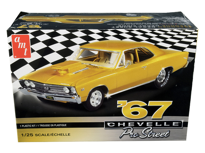 Skill 2 Model Kit 1967 Chevrolet Chevelle Pro Street 1/25 Scale Model By Amt