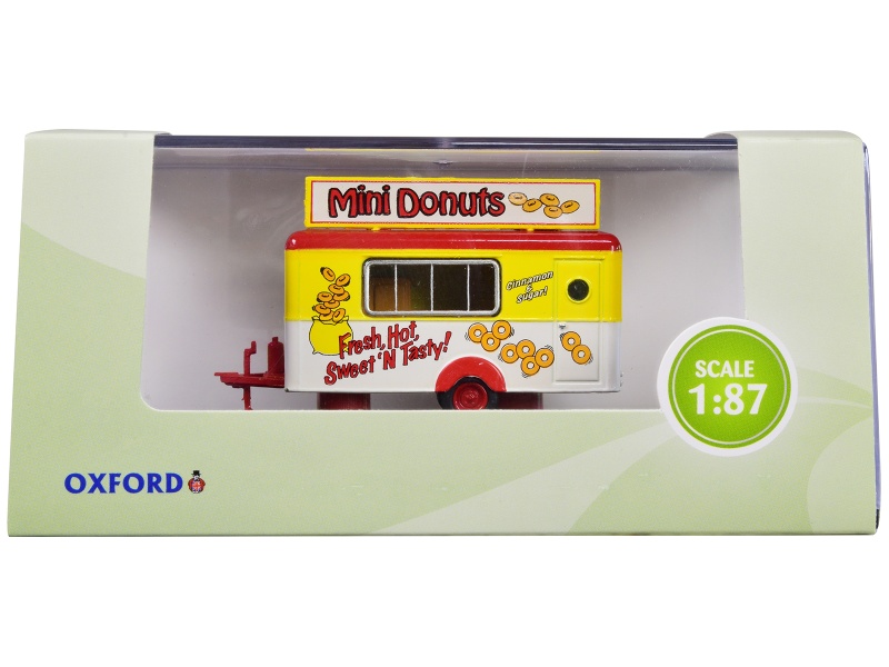 Mobile Food Trailer 'Mini Donuts' 1/87 (HO) Scale Diecast Model by Oxford Diecast