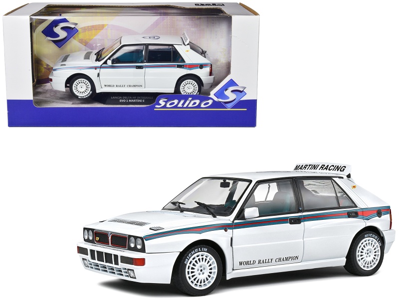 1992 Lancia Delta HF Integrale Evo 1 Martini 6 Diecast Model Car by Solido