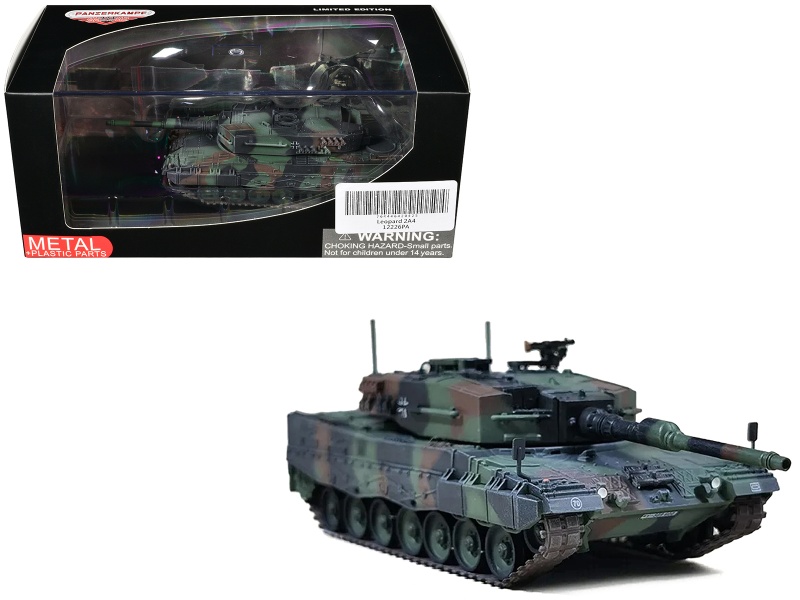 Leopard 2A4 Main Battle Tank With Snorkel 'Nato Camouflage' German Army Diecast Model