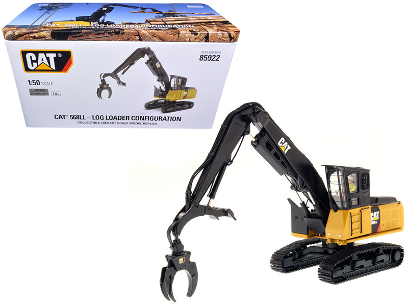 Cat Caterpillar 568 Ll Log Loader With Operator "High Line Series" 1/50 Diecast Model By Diecast Masters