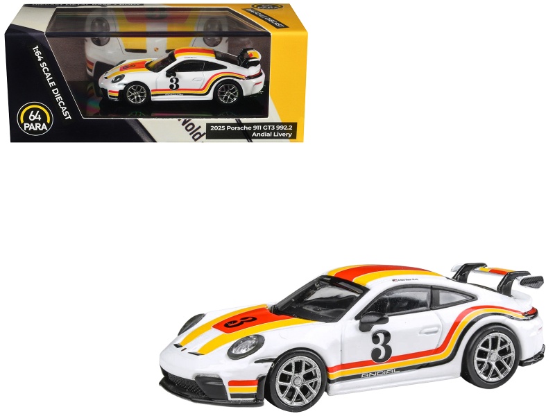 2025 Porsche 911 GT3 (992.2) #3 Andial Livery 1/64 Diecast Model