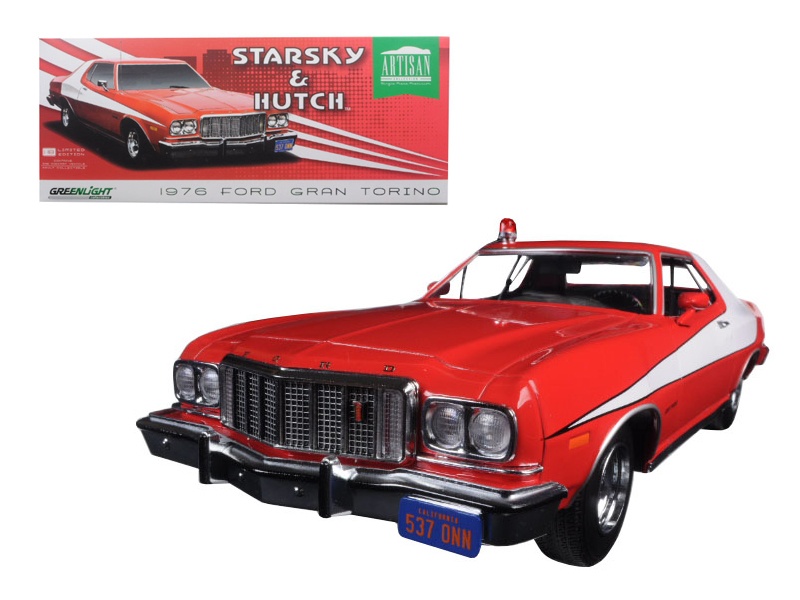 1976 Ford Gran Torino "Starsky And Hutch" (Tv Series 1975-79) 1/18 Diecast Model Car By Greenlight