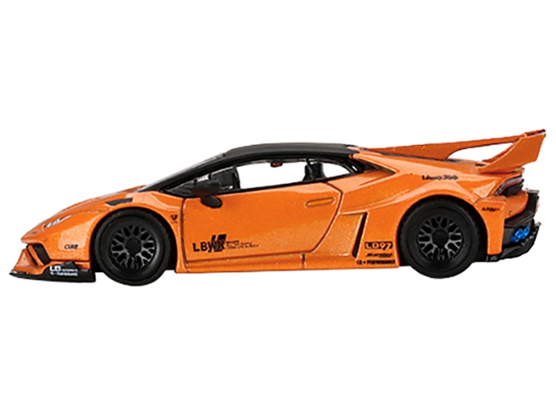 Lamborghini Huracan Gt Lb Works Arancio Borealis Orange Metallic With Gray Metallic Top Limited Edition To 5400 Pieces Worldwide 1/64 Diecast Model Car By True Scale Miniatures