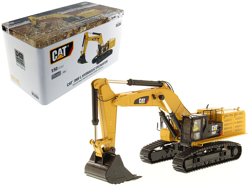 Cat Caterpillar 390F Lme Hydraulic Tracked Excavator With Operator "High Line Series" 1/50 Diecast Model By Diecast Masters