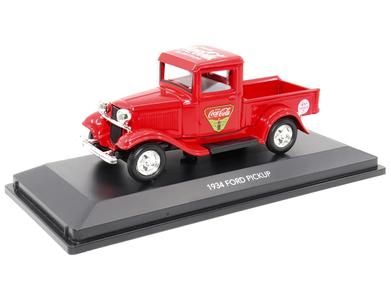 1934 Ford Pickup Truck "Coca-Cola" Red 1/43 Diecast Model Car By Motor City Classics