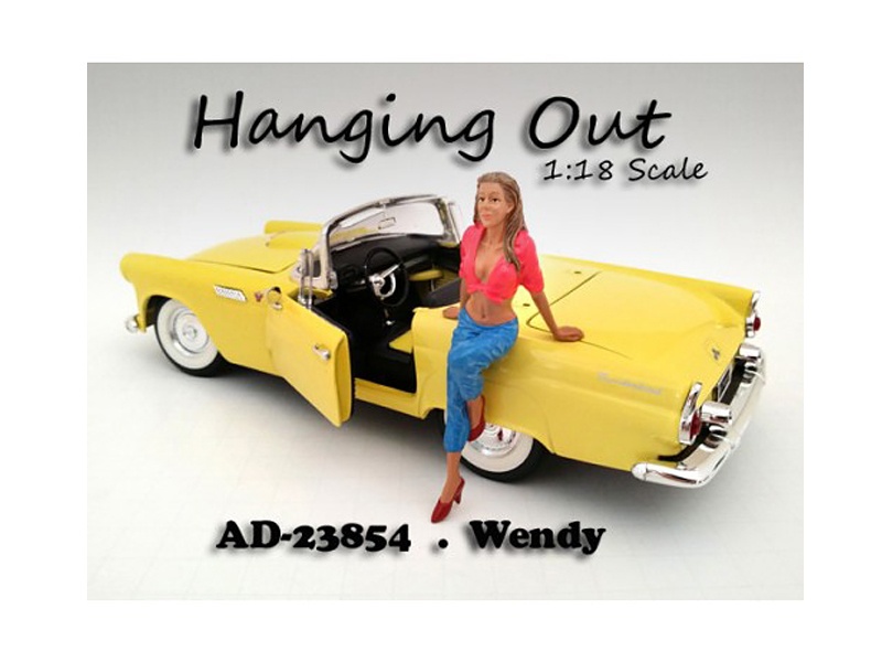 "Hanging Out" Wendy Figurine For 1/18 Scale Models By American Diorama