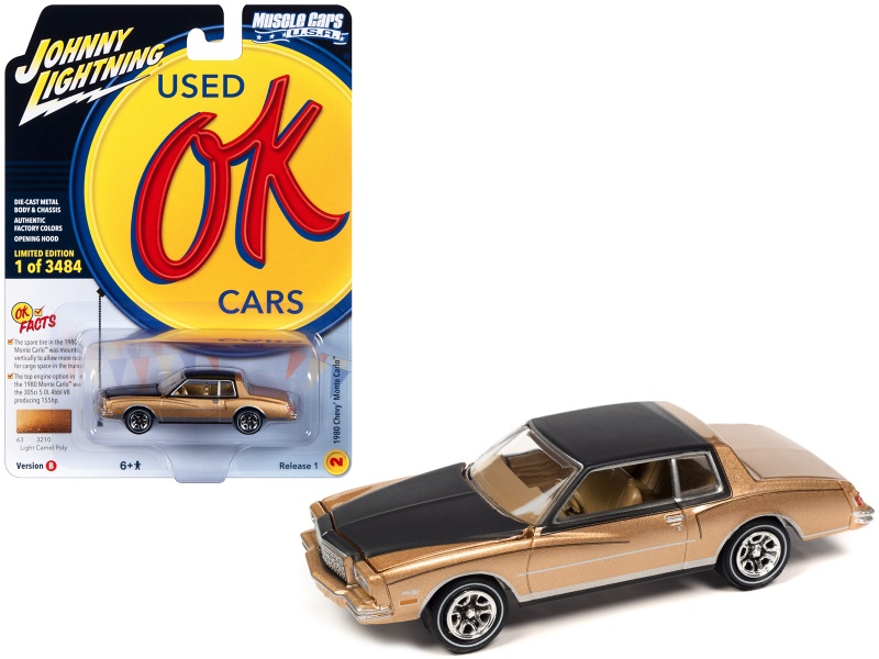 1980 Chevrolet Monte Carlo Light Camel Gold Metallic Diecast Model Car