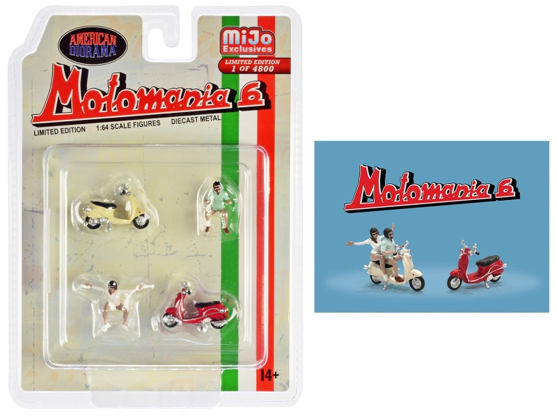 Motomania 6 4-Piece Diecast Figure Set