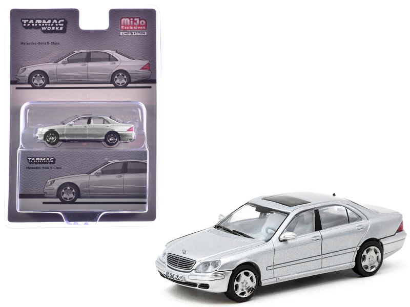 Mercedes-Benz S-Class Brilliant Silver Metallic 1/64 Diecast Model
