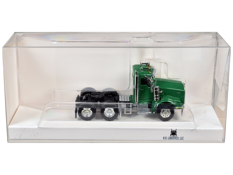 Kenworth T800 Day Cab Green 1/87 (Ho) Scale Plastic Model Car By Ho Logistics