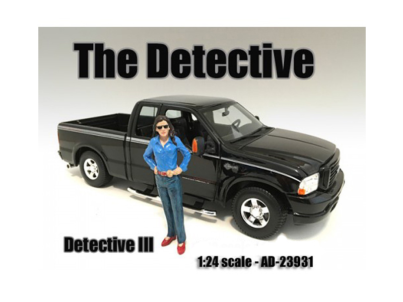 "The Detective #3" Figure For 1:24 Scale Models By American Diorama