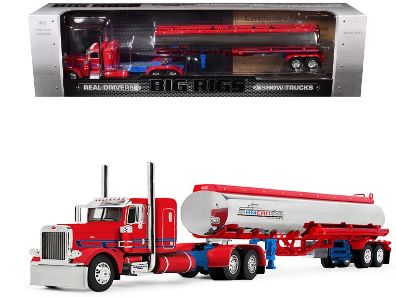 Peterbilt 389 with 36" Flat Top Sleeper and Heil Fuel Tank Trailer