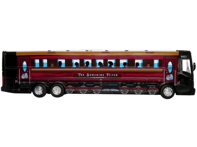 Van Hool Cx-45 Coach Bus Academy Bus Lines "The Sunshine Flyer: The Rockfish" 1/87 Diecast Model By Iconic Replicas