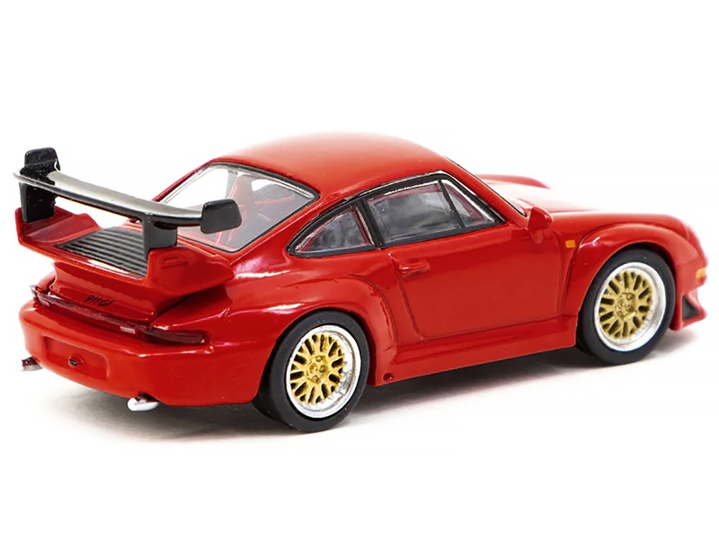 Porsche 911 Gt2 Red With Red Interior "Collab64" Series 1/64 Diecast Model Car By Schuco & Tarmac Works