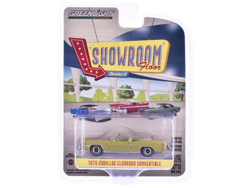 1975 Cadillac Eldorado Convertible Florentine Gold Firemist "Showroom Floor" Series 6 1/64 Diecast Model Car By Greenlight