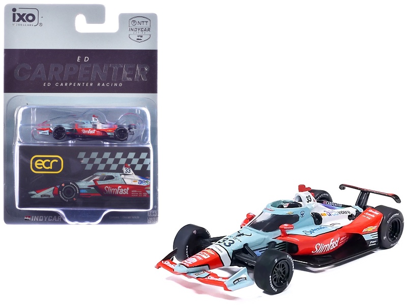 2026 Dallara IndyCar #33 Ed Carpenter Slim Fast 1/64 Diecast Model
