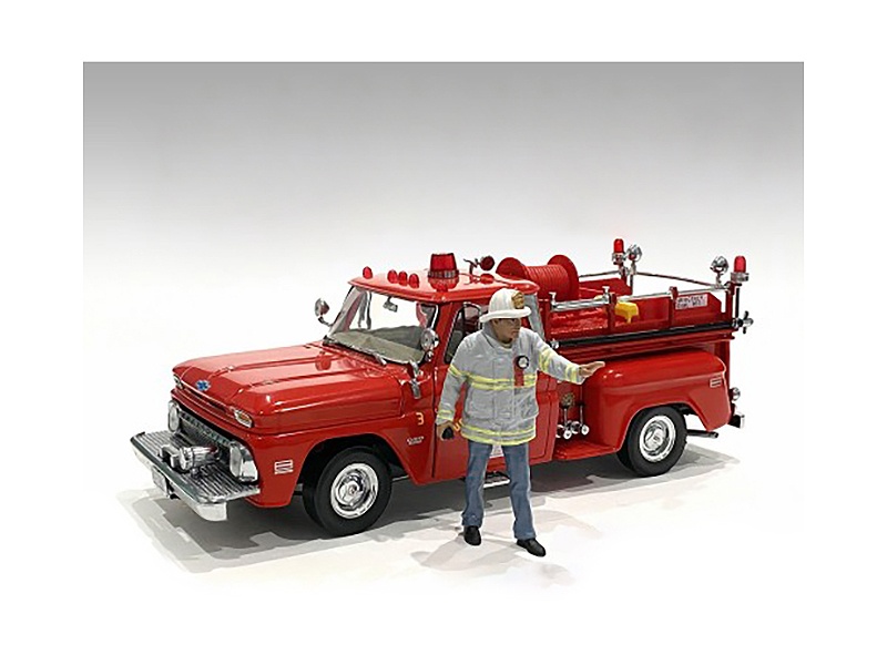 "Firefighters" Fire Captain Figure For 1/18 Scale Models By American Diorama