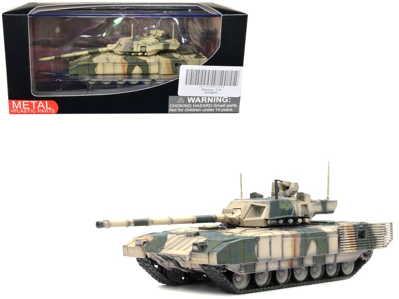Russian T14 Armata Mbt (Main Battle Tank) Multi-Camouflage "Armor Premium" Series 1/72 Diecast Model By Panzerkampf