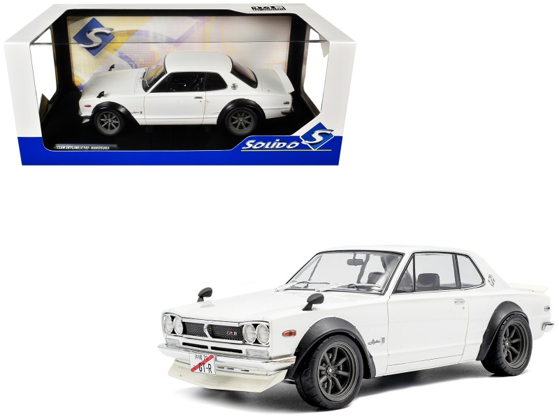 1970 Nissan Skyline (C10) Hakosuka RHD White 1/18 Diecast Model