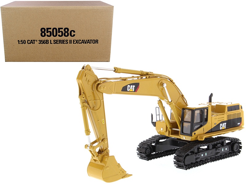 Cat Caterpillar 365B L Series Ii Hydraulic Excavator With Two Figurines "Core Classics Series" 1/50 Diecast Model By Diecast Masters