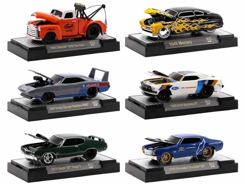 "Ground Pounders" 6 Cars Set Release 23 In Display Cases Limited Edition To 9000 Pieces Worldwide 1/64 Diecast Model Cars By M2 Machines