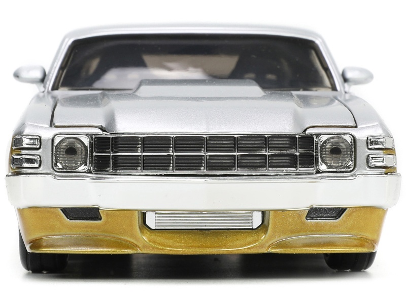 1970 Chevrolet Chevelle Ss Gold And Silver Metallic "Bigtime Muscle" 1/24 Diecast Model Car By Jada