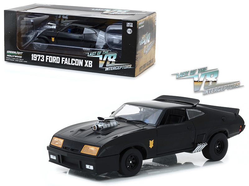 1973 Ford Falcon Xb Black "Last Of The V8 Interceptors" (1979) Movie 1/18 Diecast Model Car By Greenlight