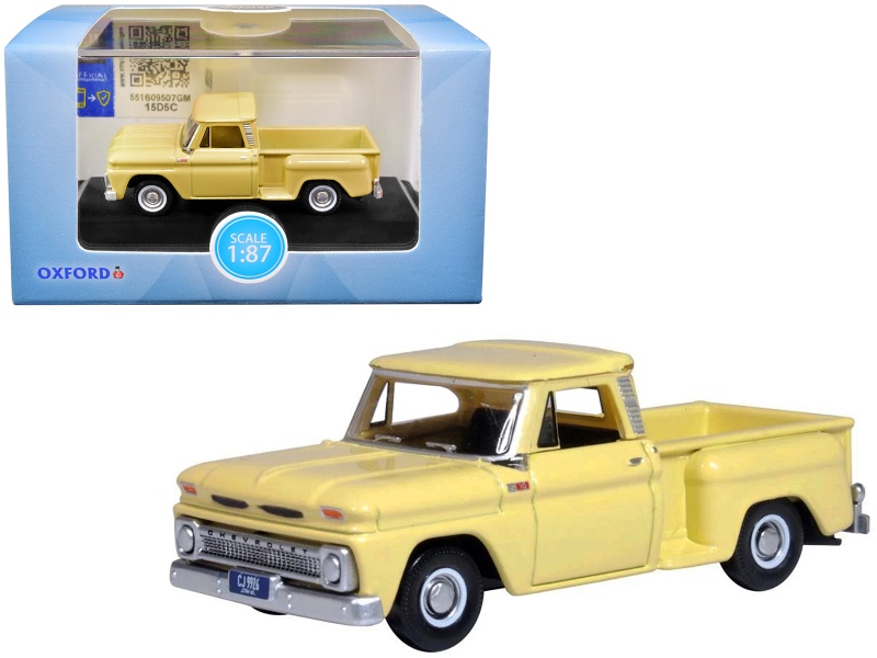 1965 Chevrolet C10 Stepside Pickup Truck Yellow Diecast Model Car