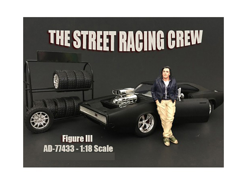 The Street Racing Crew Figure Iii For 1:18 Scale Models By American Diorama