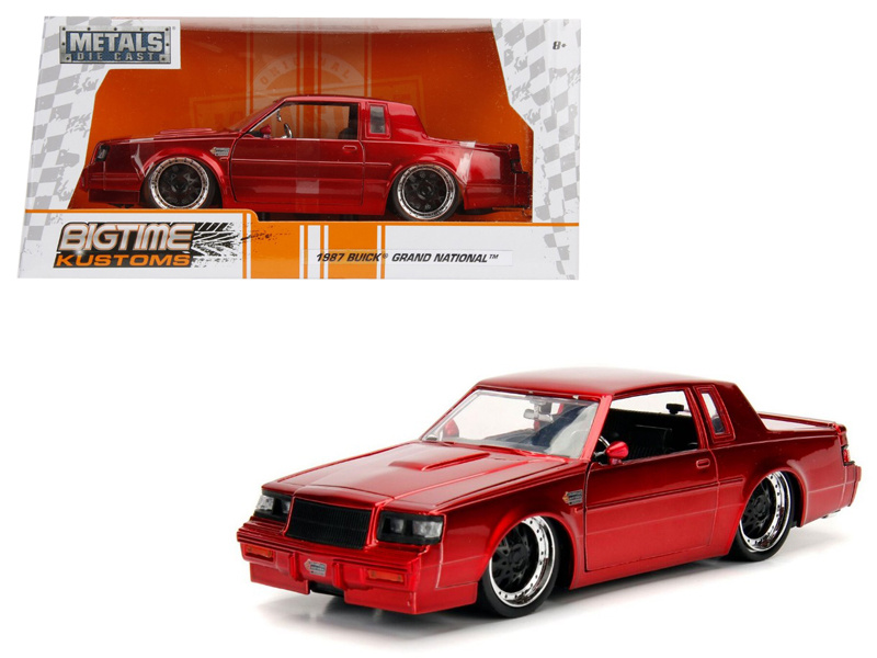 1987 Buick Grand National Candy Red 1/24 Diecast Model Car By Jada