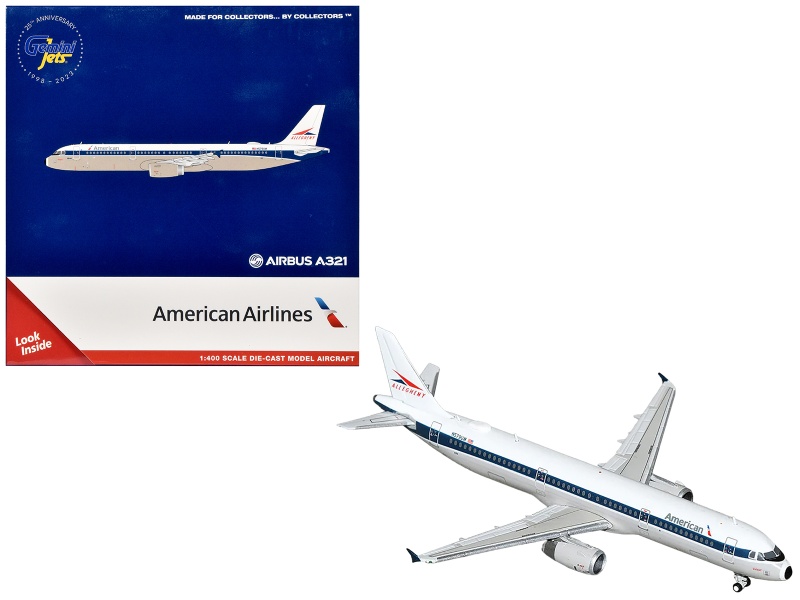 Airbus A321 Commercial Aircraft - American Airlines Allegheny Heritage (N579UW) Diecast Model